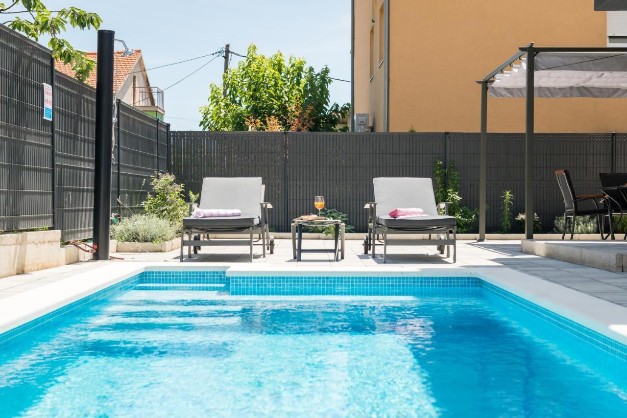 New, Private Heated Swimming Pool, Free Parking, Trogir Centar Lägenhet Exteriör bild